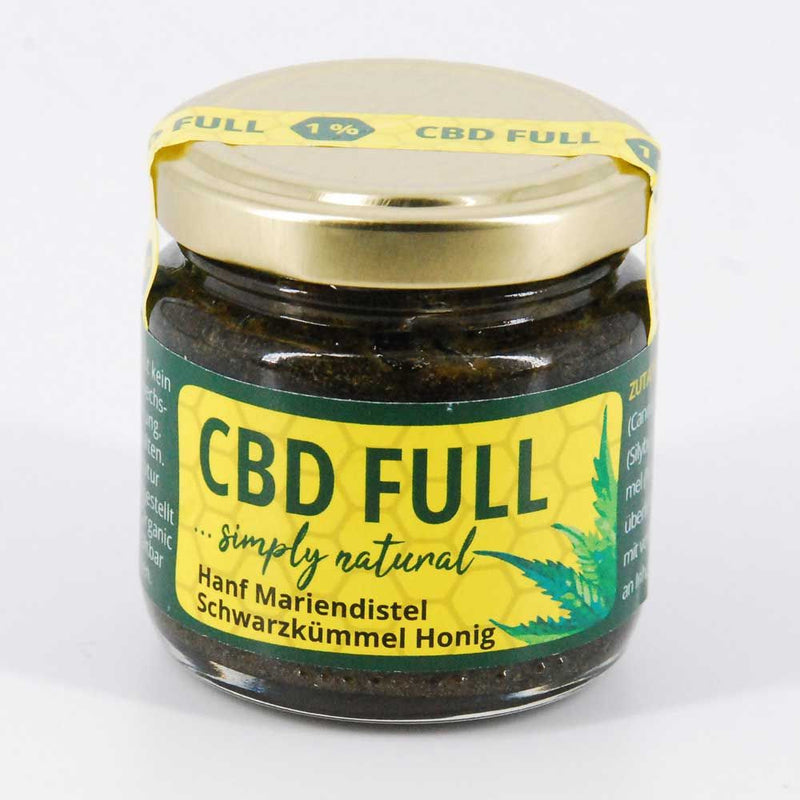 1% 100g CBD FULL Hanf, Mariendistel, Schwarzkümmel, Honig