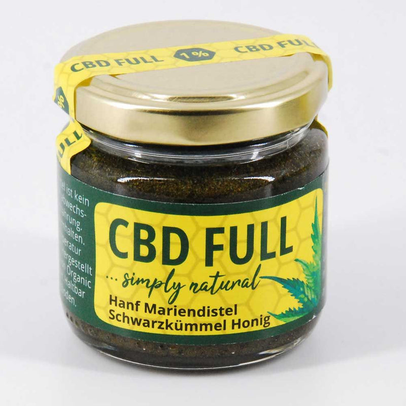 1% 100g CBD FULL Hanf, Mariendistel, Schwarzkümmel, Honig