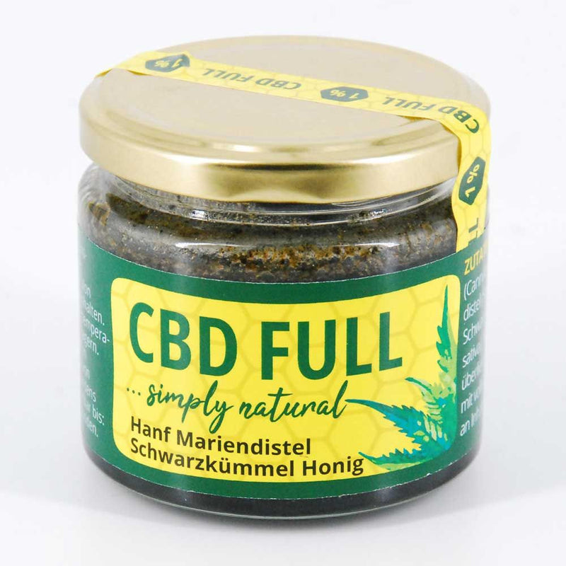 1% 200g CBD FULL Hanf, Mariendistel, Schwarzkümmel, Honig