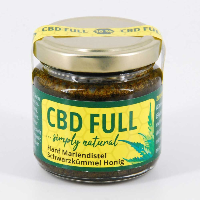 10% 100g CBD FULL Hanf, Mariendistel, Schwarzkümmel, Honig