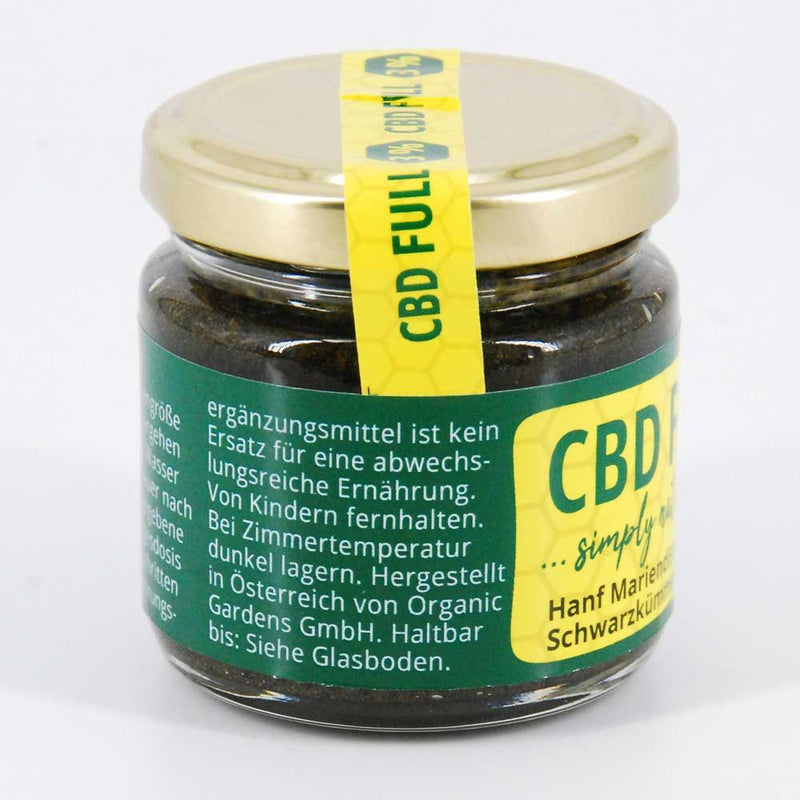 3% 100gr CBD FULL Hanf, Mariendistel, Schwarzkümmel, Honig