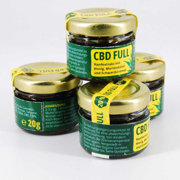 20% 20g CBD FULL Hanf, Mariendistel, Schwarzkümmel, Honig