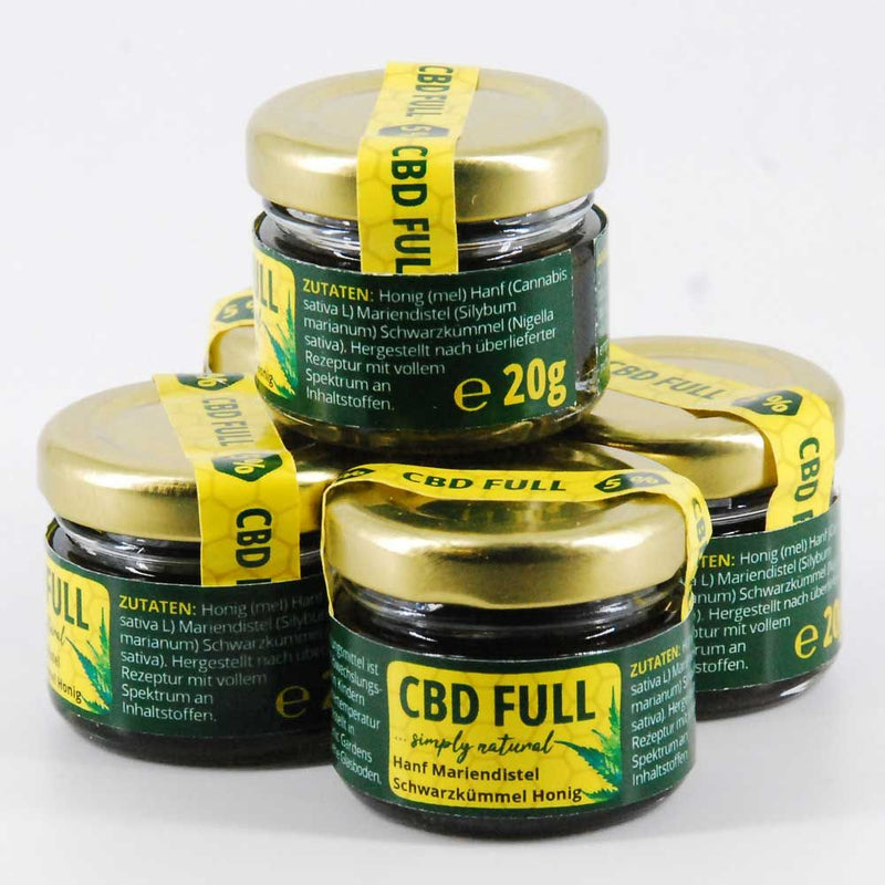 5% 20g CBD FULL Hanf, Mariendistel, Schwarzkümmel, Honig