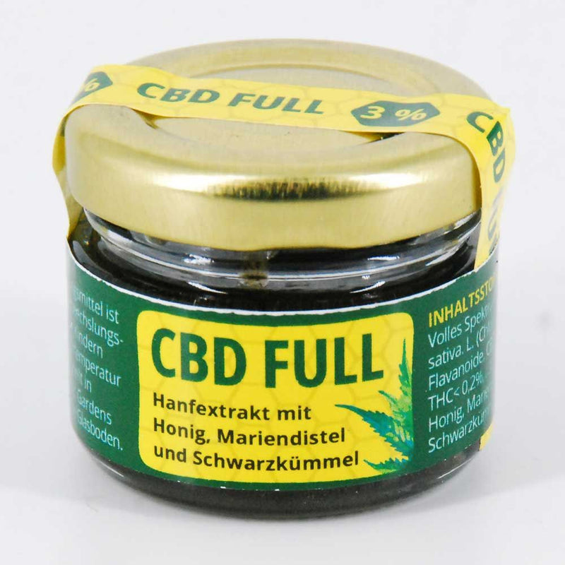 3% 20g CBD FULL Hanf, Mariendistel, Schwarzkümmel, Honig