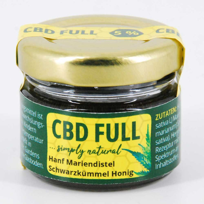 5% 20g CBD FULL Hanf, Mariendistel, Schwarzkümmel, Honig