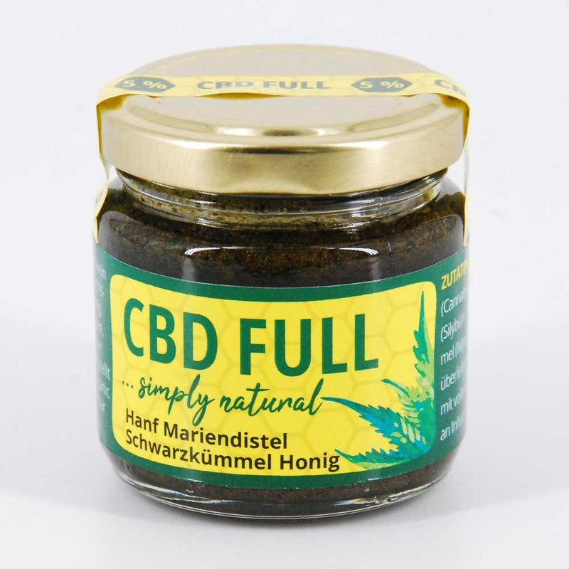 5% 100g CBD FULL Hanf, Mariendistel, Schwarzkümmel, Honig