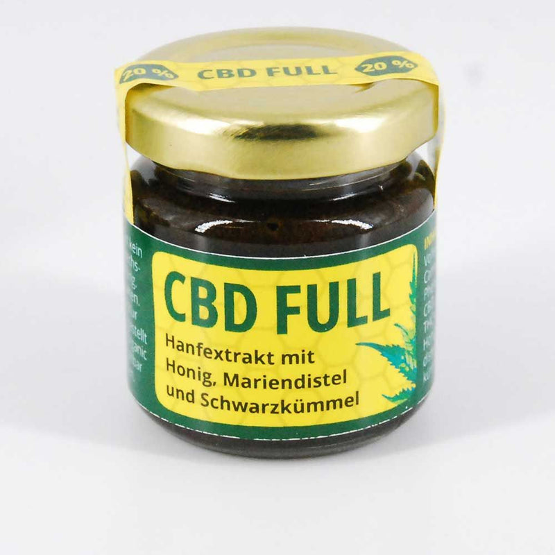 20% 50g CBD FULL Hanf, Mariendistel, Schwarzkümmel, Honig