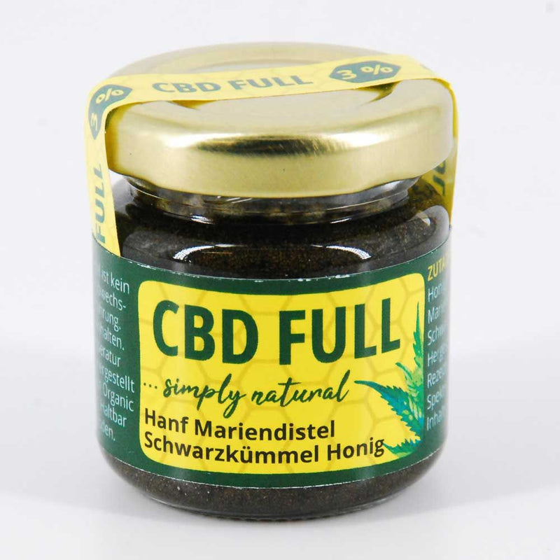 3% 50g CBD FULL Hanf, Mariendistel, Schwarzkümmel, Honig