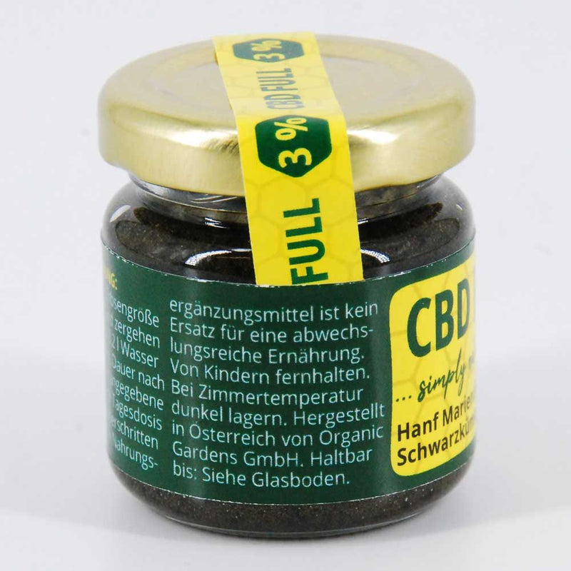 3% 50g CBD FULL Hanf, Mariendistel, Schwarzkümmel, Honig