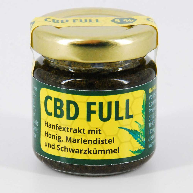 5% 50g CBD FULL Hanf, Mariendistel, Schwarzkümmel, Honig