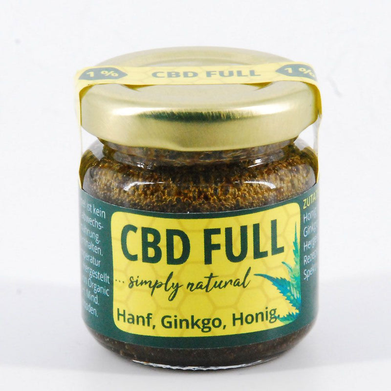 1% 50g CBD FULL Hanf, Ginkgo, Honig